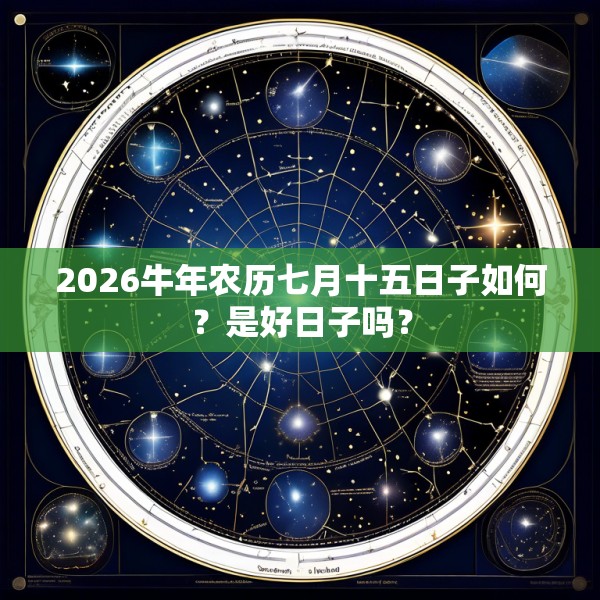 2026牛年农历七月十五日子如何？是好日子吗？