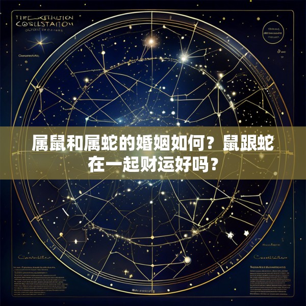 属鼠和属蛇的婚姻如何？鼠跟蛇在一起财运好吗？