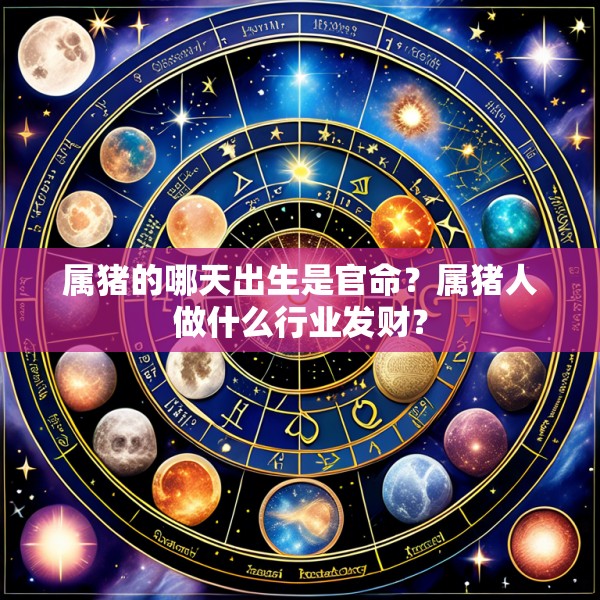 属猪的哪天出生是官命?属猪人做什么行业发财?