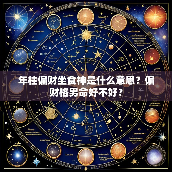 年柱偏财坐食神是什么意思？偏财格男命好不好？