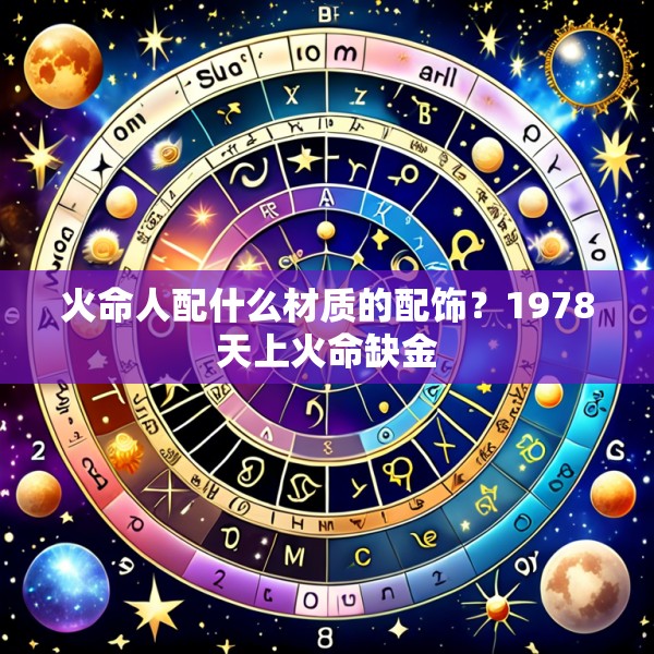 火命人配什么材质的配饰?1978天上火命缺金