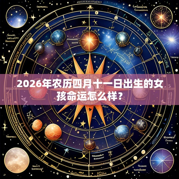 2026年农历四月十一日出生的女孩命运怎么样?