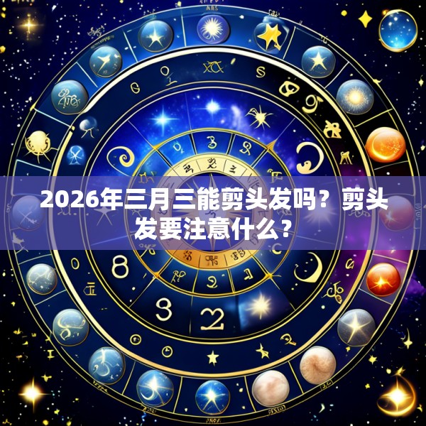 2026年三月三能剪头发吗？剪头发要注意什么？