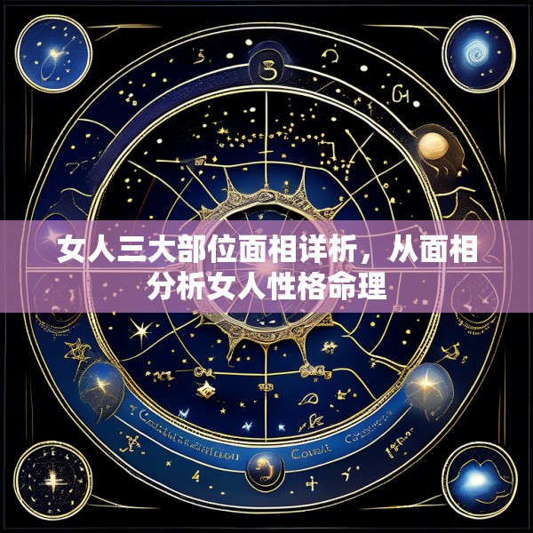女人三大部位面相详析,从面相分析女人性格命理