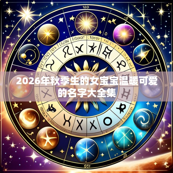 2026年秋季生的女宝宝温暖可爱的名字大全集