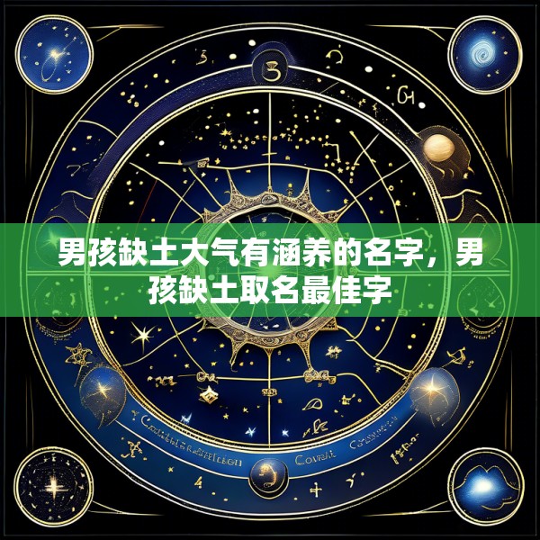 男孩缺土大气有涵养的名字，男孩缺土取名最佳字