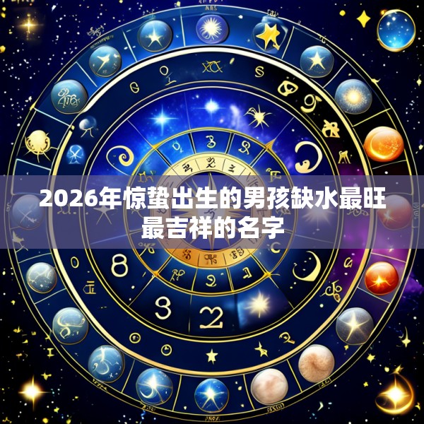 2026年惊蛰出生的男孩缺水最旺最吉祥的名字