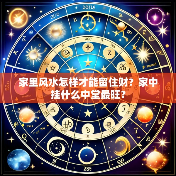 家里风水怎样才能留住财?家中挂什么中堂最旺?