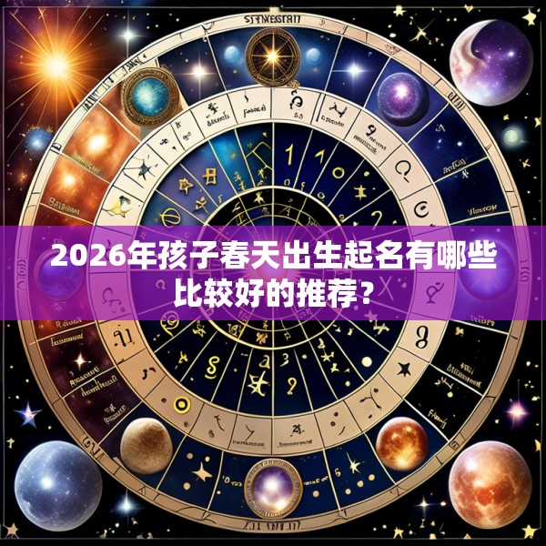 2026年孩子春天出生起名有哪些比较好的推荐?