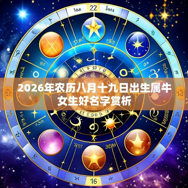 2026年农历八月十九日出生属牛女生好名字赏析