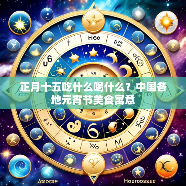 正月十五吃什么喝什么？中国各地元宵节美食寓意