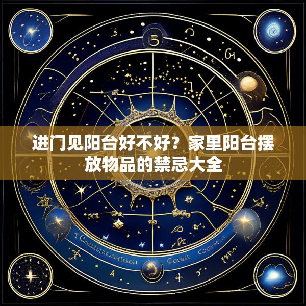 进门见阳台好不好？家里阳台摆放物品的禁忌大全