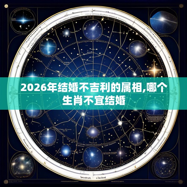 2026年结婚不吉利的属相,哪个生肖不宜结婚