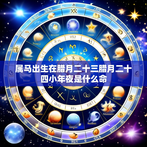 属马出生在腊月二十三腊月二十四小年夜是什么命