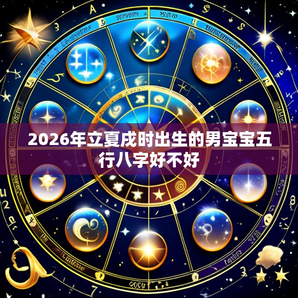 2026年立夏戌时出生的男宝宝五行八字好不好