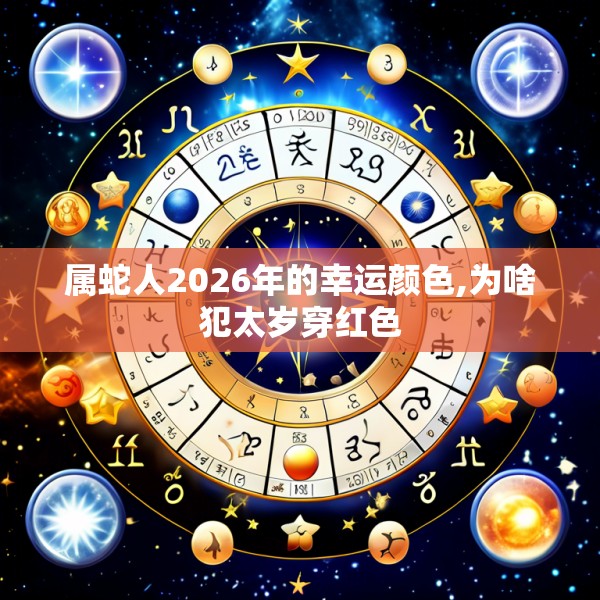 属蛇人2026年的幸运颜色,为啥犯太岁穿红色