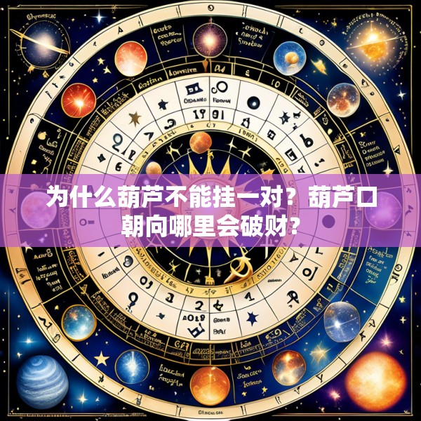 为什么葫芦不能挂一对?葫芦口朝向哪里会破财?