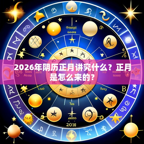 2026年阴历正月讲究什么？正月是怎么来的？