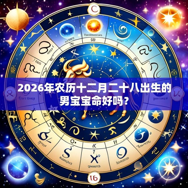2026年农历十二月二十八出生的男宝宝命好吗？