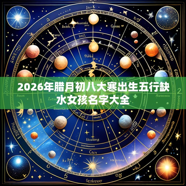 2026年腊月初八大寒出生五行缺水女孩名字大全