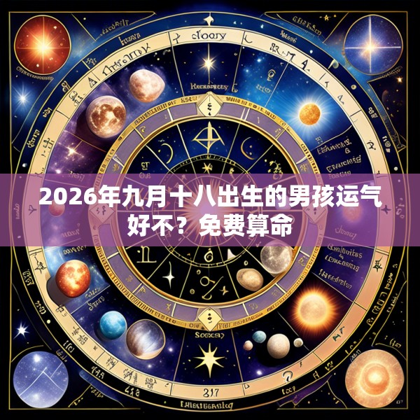 2026年九月十八出生的男孩运气好不？免费算命