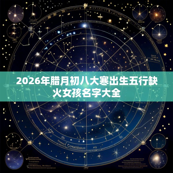 2026年腊月初八大寒出生五行缺火女孩名字大全
