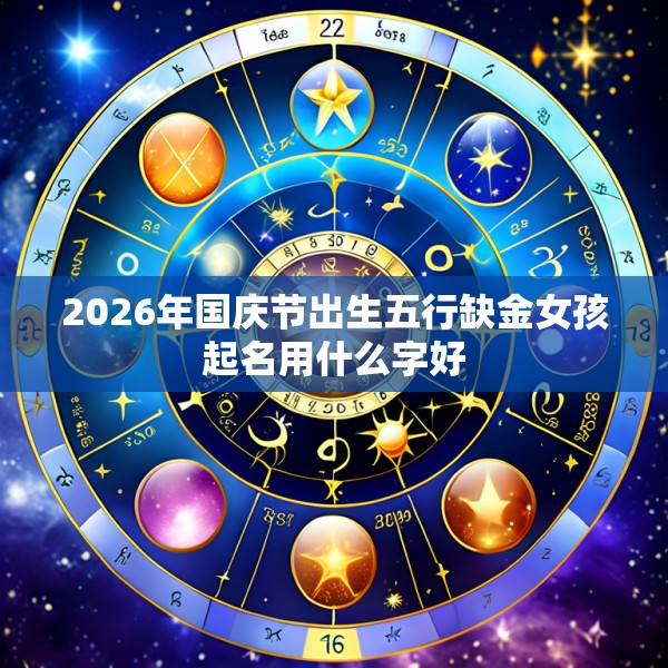 2026年国庆节出生五行缺金女孩起名用什么字好