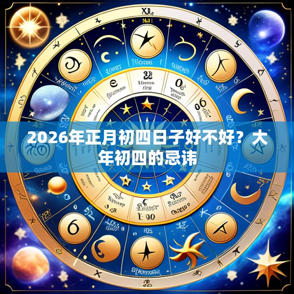 2026年正月初四日子好不好？大年初四的忌讳