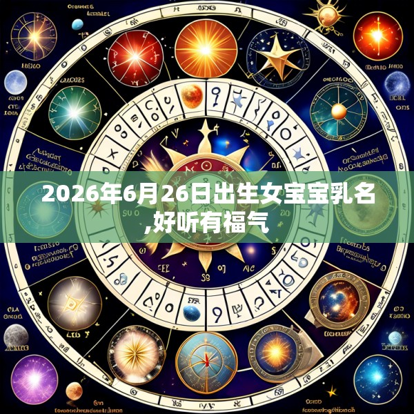 2026年6月26日出生女宝宝乳名,好听有福气