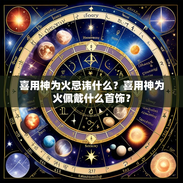 喜用神为火忌讳什么？喜用神为火佩戴什么首饰？