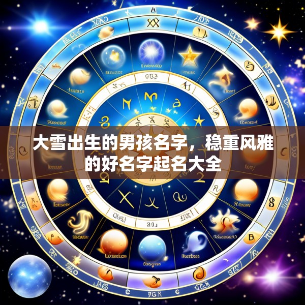 大雪出生的男孩名字，稳重风雅的好名字起名大全