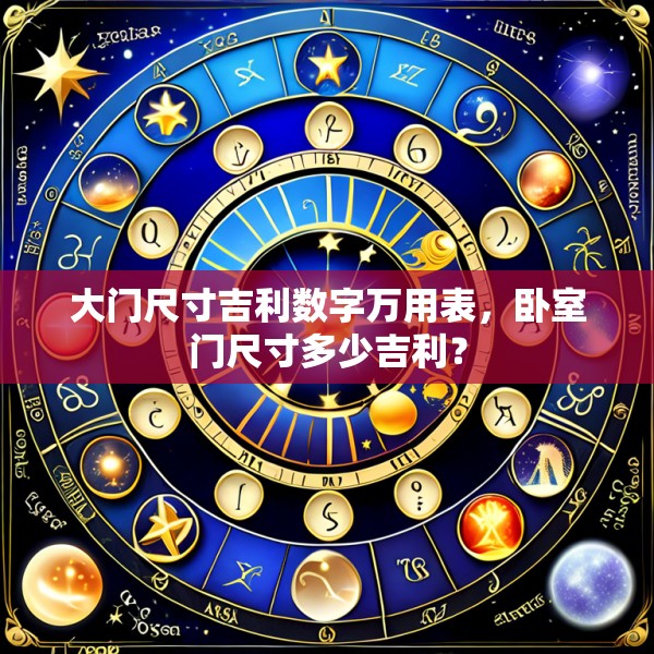 大门尺寸吉利数字万用表，卧室门尺寸多少吉利？