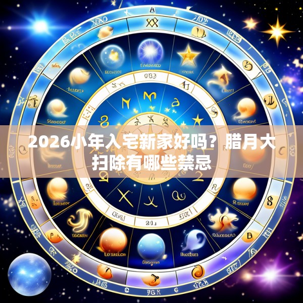2026小年入宅新家好吗？腊月大扫除有哪些禁忌