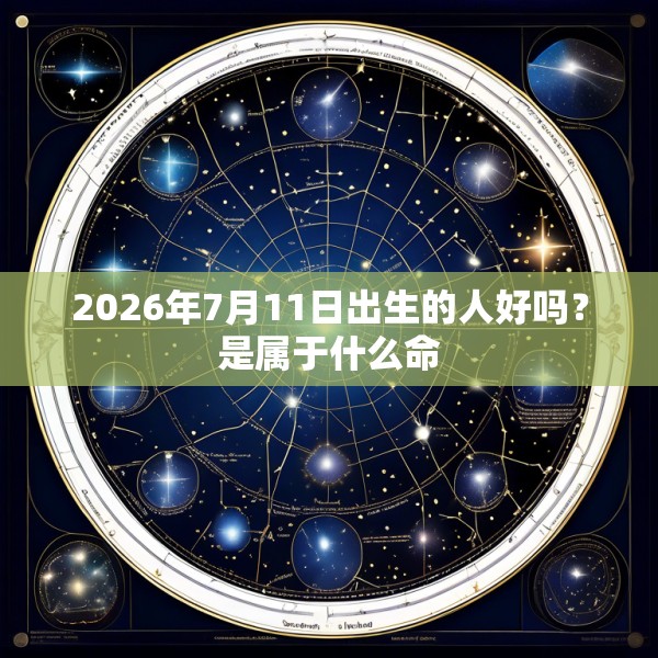 2026年7月11日出生的人好吗？是属于什么命
