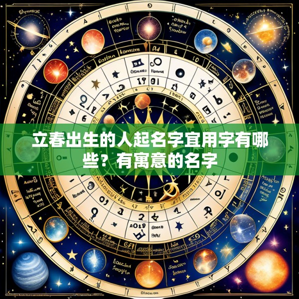 立春出生的人起名字宜用字有哪些？有寓意的名字