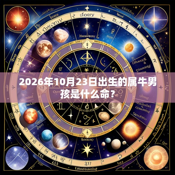 2026年10月23日出生的属牛男孩是什么命？