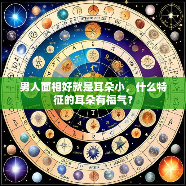 男人面相好就是耳朵小,什么特征的耳朵有福气?