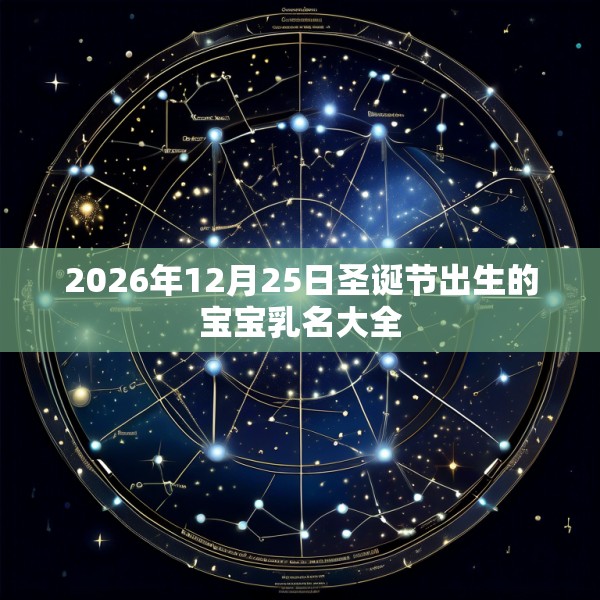 2026年12月25日圣诞节出生的宝宝乳名大全