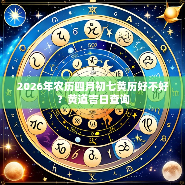 2026年农历四月初七黄历好不好?黄道吉日查询