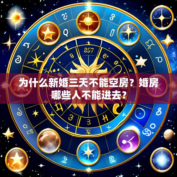 为什么新婚三天不能空房?婚房哪些人不能进去?