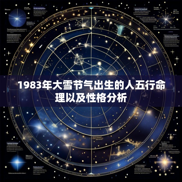 1983年大雪节气出生的人五行命理以及性格分析