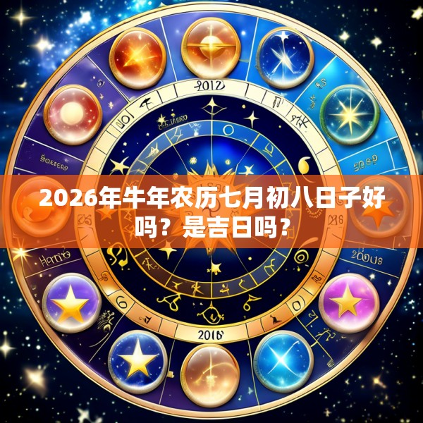 2026年牛年农历七月初八日子好吗？是吉日吗？
