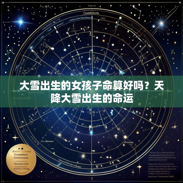 大雪出生的女孩子命算好吗?天降大雪出生的命运