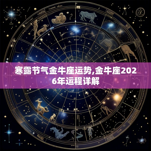寒露节气金牛座运势,金牛座2026年运程详解