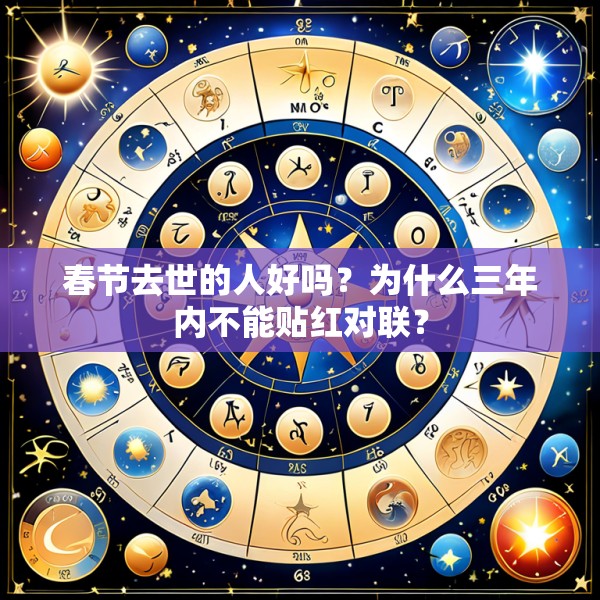 春节去世的人好吗？为什么三年内不能贴红对联？