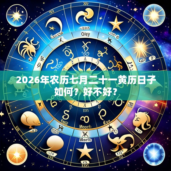 2026年农历七月二十一黄历日子如何？好不好？