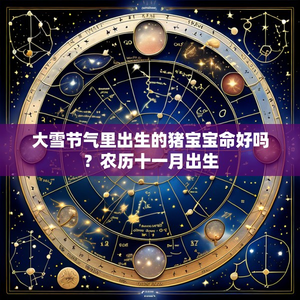 大雪节气里出生的猪宝宝命好吗？农历十一月出生