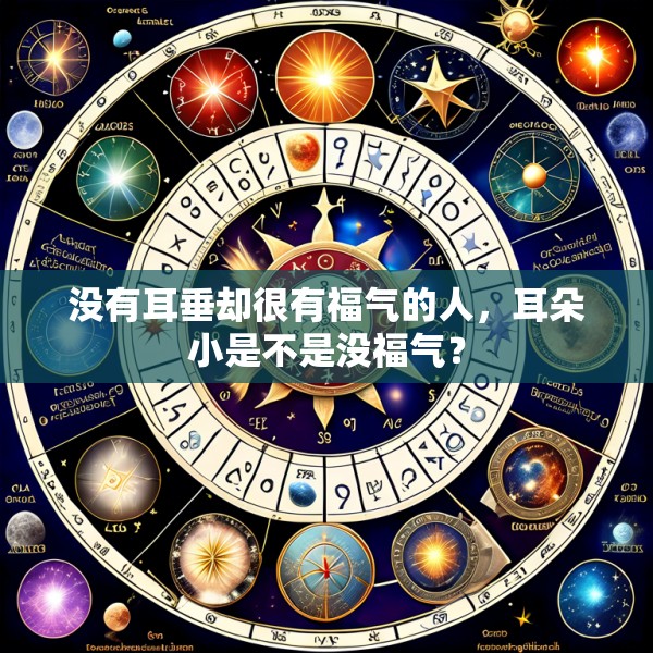 没有耳垂却很有福气的人，耳朵小是不是没福气？