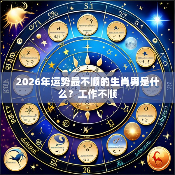 2026年运势最不顺的生肖男是什么?工作不顺