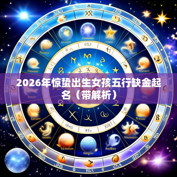 2026年惊蛰出生女孩五行缺金起名（带解析）